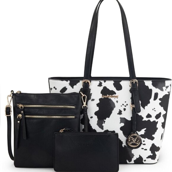Handbags - Purses for Women Tote Bag 3Pcs Set Leopard Print Satchel Handbags